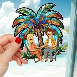 Alternative view of Personalized Gifts For Couple Suncatcher Ornament 01xqti100225pa