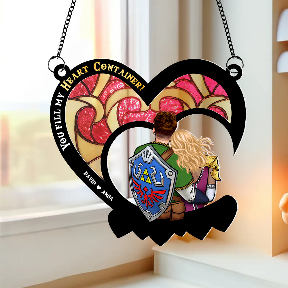 Personalized Gifts For Couple Suncatcher Ornament 02hupu180524hh