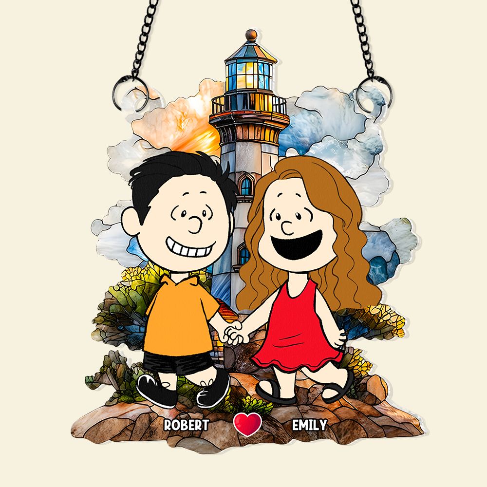 Personalized Gifts For Couple Suncatcher Ornament 02kapu110125hh - Image 6