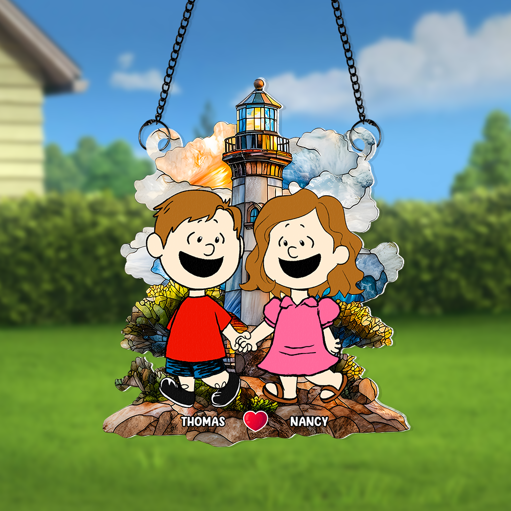 Personalized Gifts For Couple Suncatcher Ornament 02kapu110125hh - Image 3