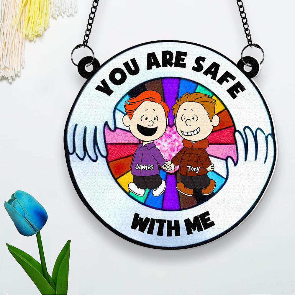 Personalized Gifts For Couple Suncatcher Ornament 02OHDT160125DA - Image 4