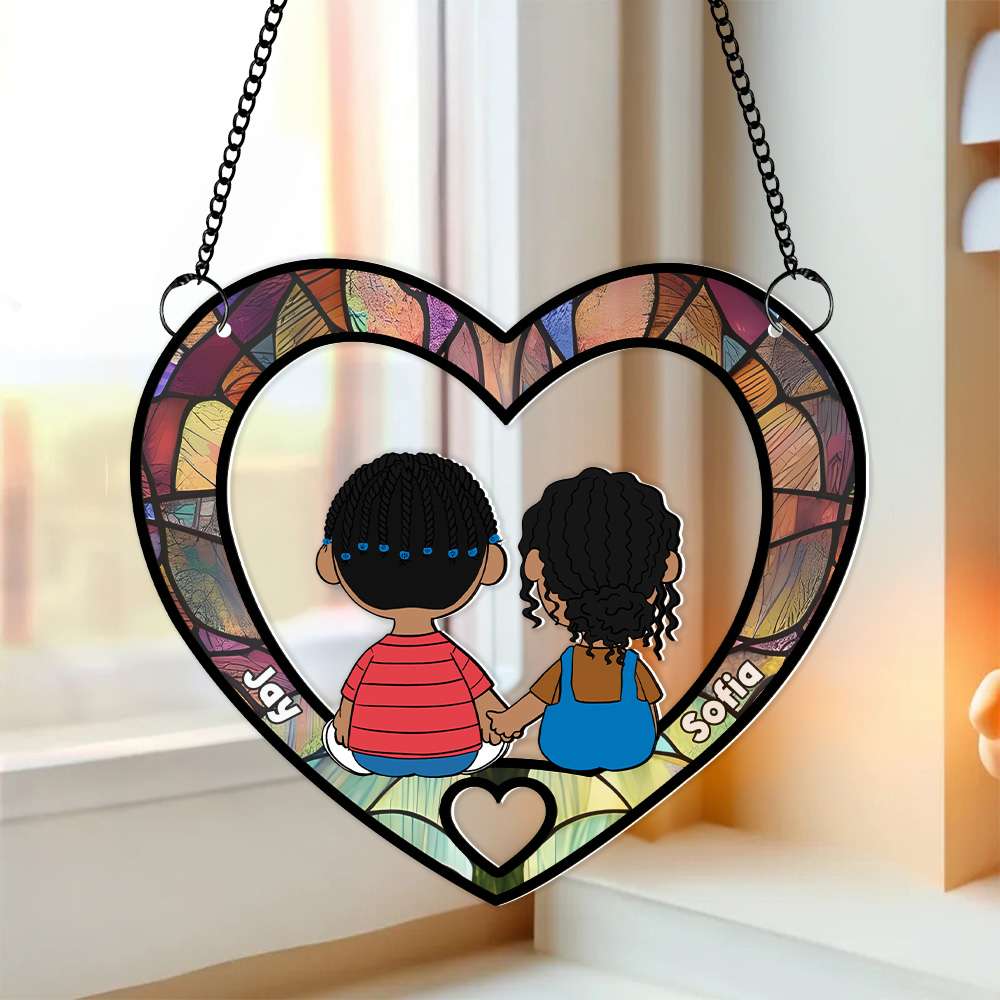 Personalized Gifts For Couple Suncatcher Ornament 02OHMH061224HG - Image 5