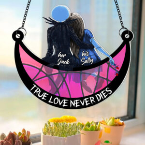 Alternative view of Personalized Gifts For Couple Suncatcher Ornament 03ACDT120724