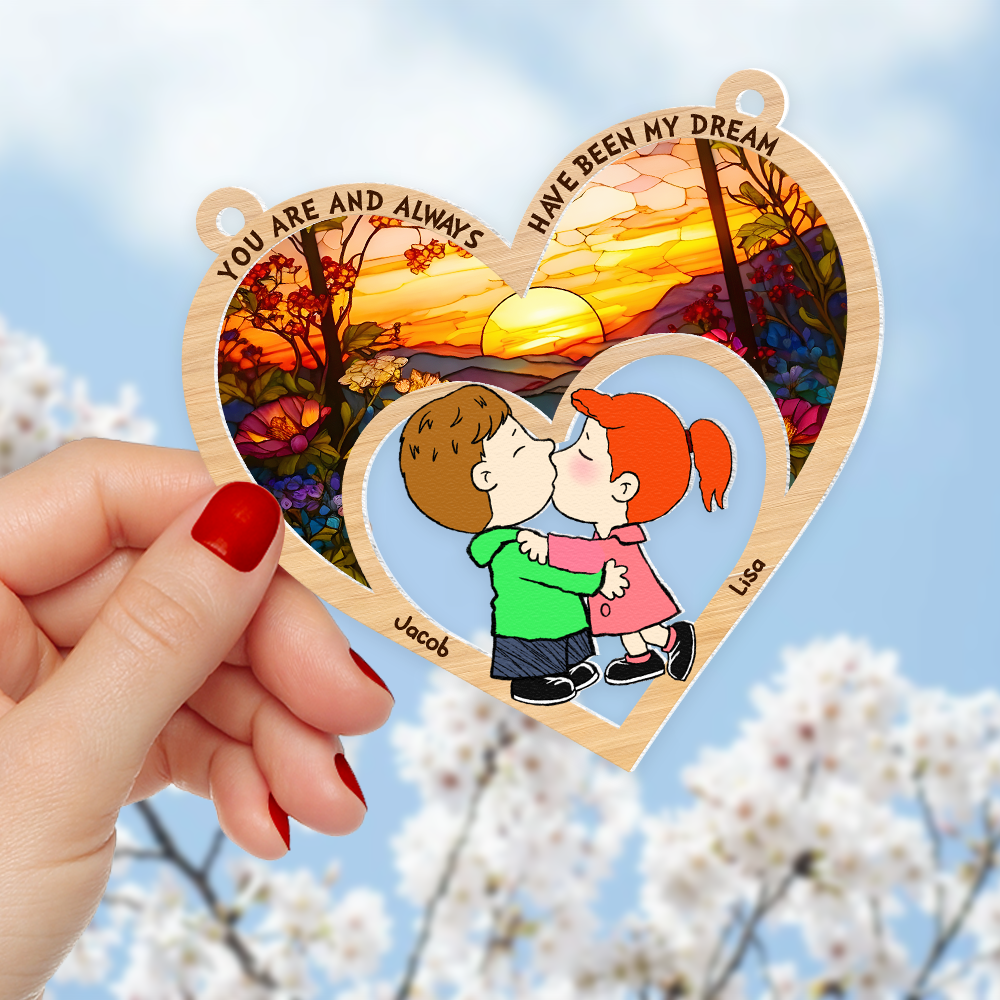 Personalized Gifts For Couple Suncatcher Ornament 03kapu091224hg - Image 4