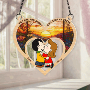 Personalized Gifts For Couple Suncatcher Ornament 03kapu091224hg