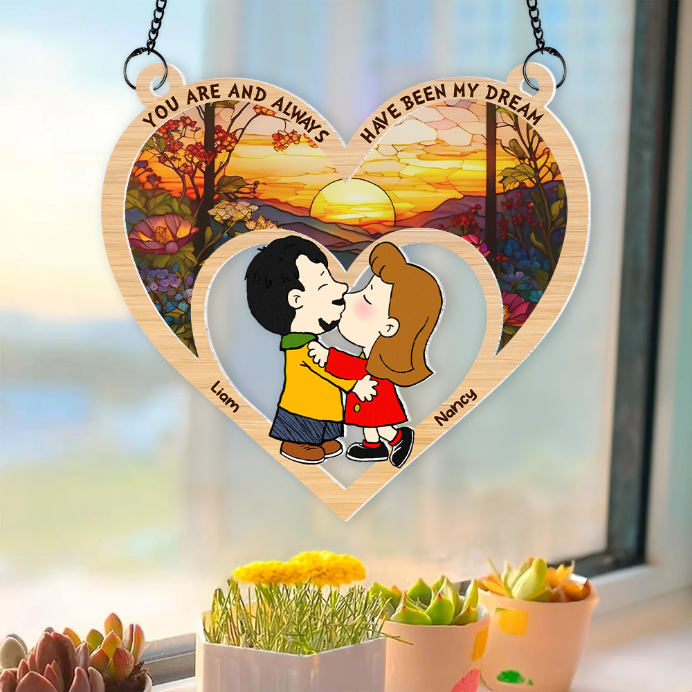 Personalized Gifts For Couple Suncatcher Ornament 03kapu091224hg - Image 5