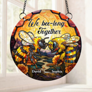 Alternative view of Personalized Gifts For Couple Suncatcher Ornament 03TGDT091224