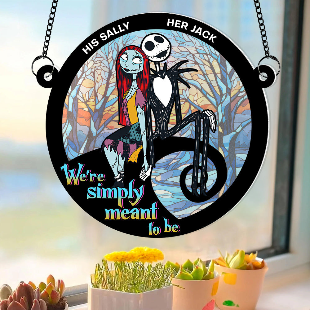 Alternative view of Personalized Gifts For Couple Suncatcher Ornament 04ACDT120724