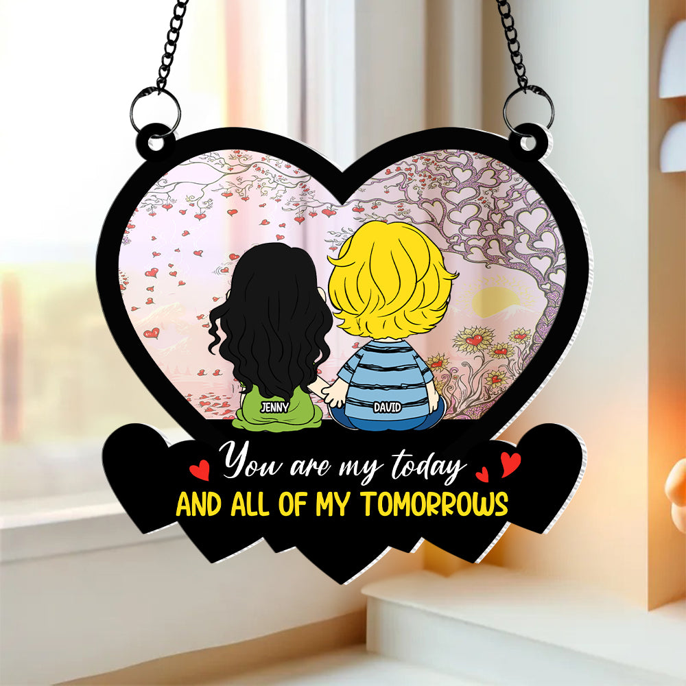 Personalized Gifts For Couple Suncatcher Ornament 04katn041224hg - Image 3