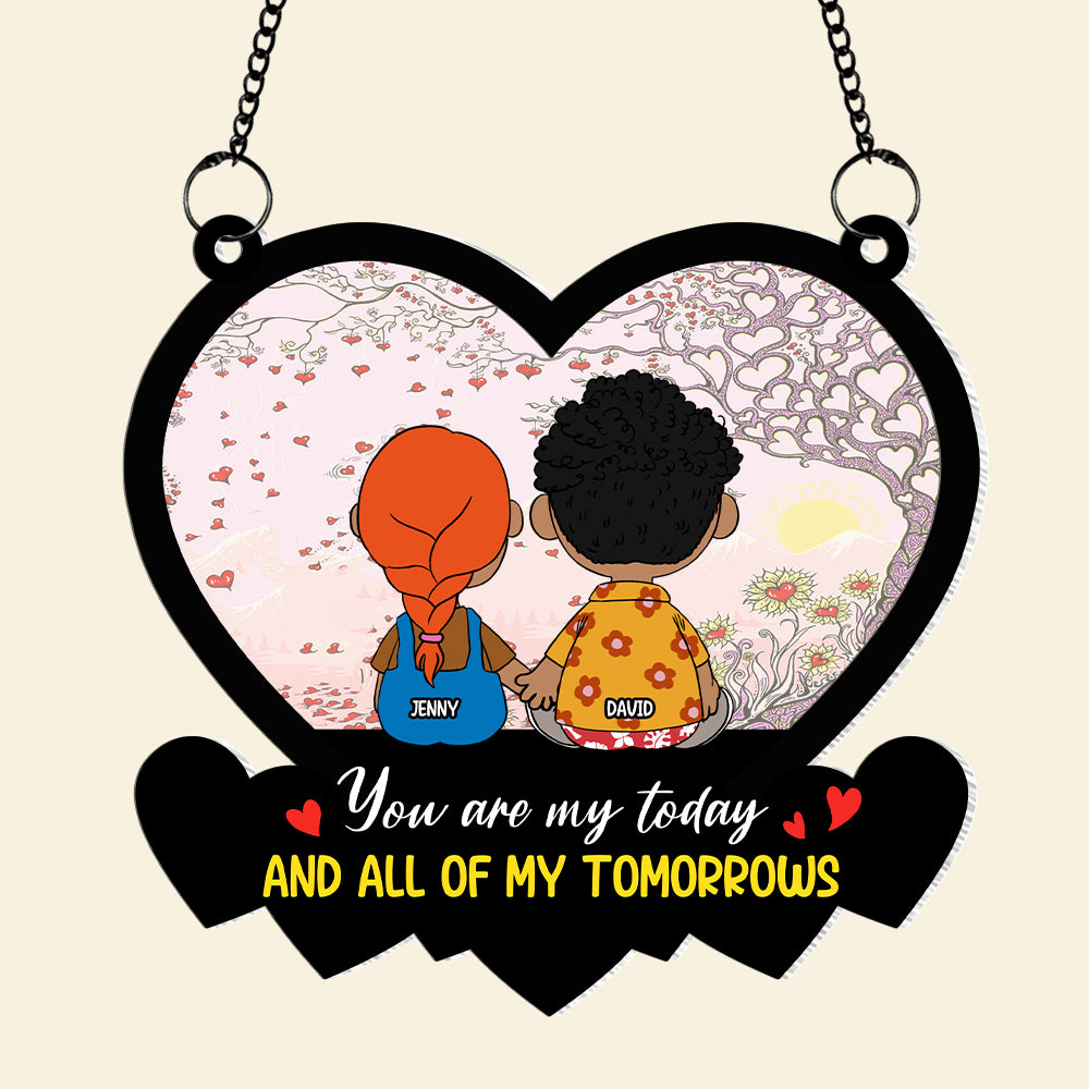 Personalized Gifts For Couple Suncatcher Ornament 04katn041224hg - Image 5