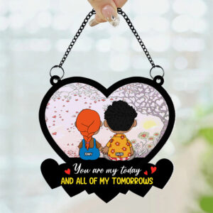 Personalized Gifts For Couple Suncatcher Ornament 04katn041224hg