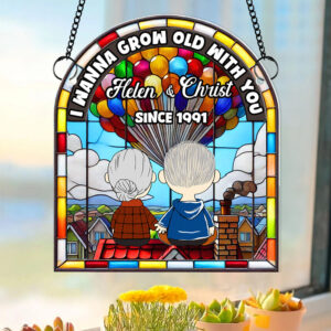 Personalized Gifts For Couple Suncatcher Ornament 04QHDT251224HG