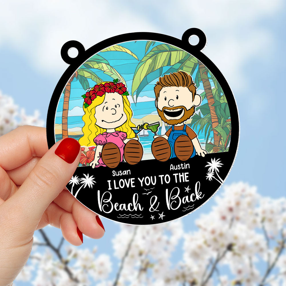 Personalized Gifts For Couple Suncatcher Ornament 04toti080125pa - Image 3