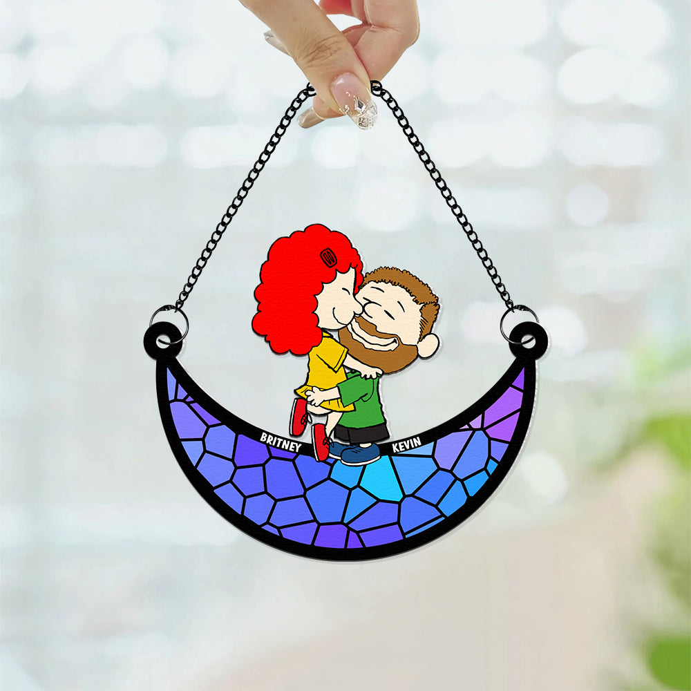 Personalized Gifts For Couple Suncatcher Ornament 05ACDT200125HG - Image 4