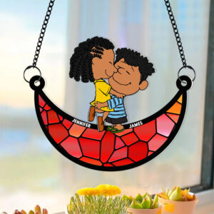Alternative view of Personalized Gifts For Couple Suncatcher Ornament 05ACDT200125HG