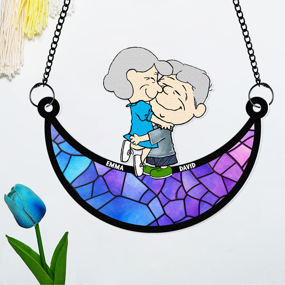 Personalized Gifts For Couple Suncatcher Ornament 05ACDT200125HG - Image 3