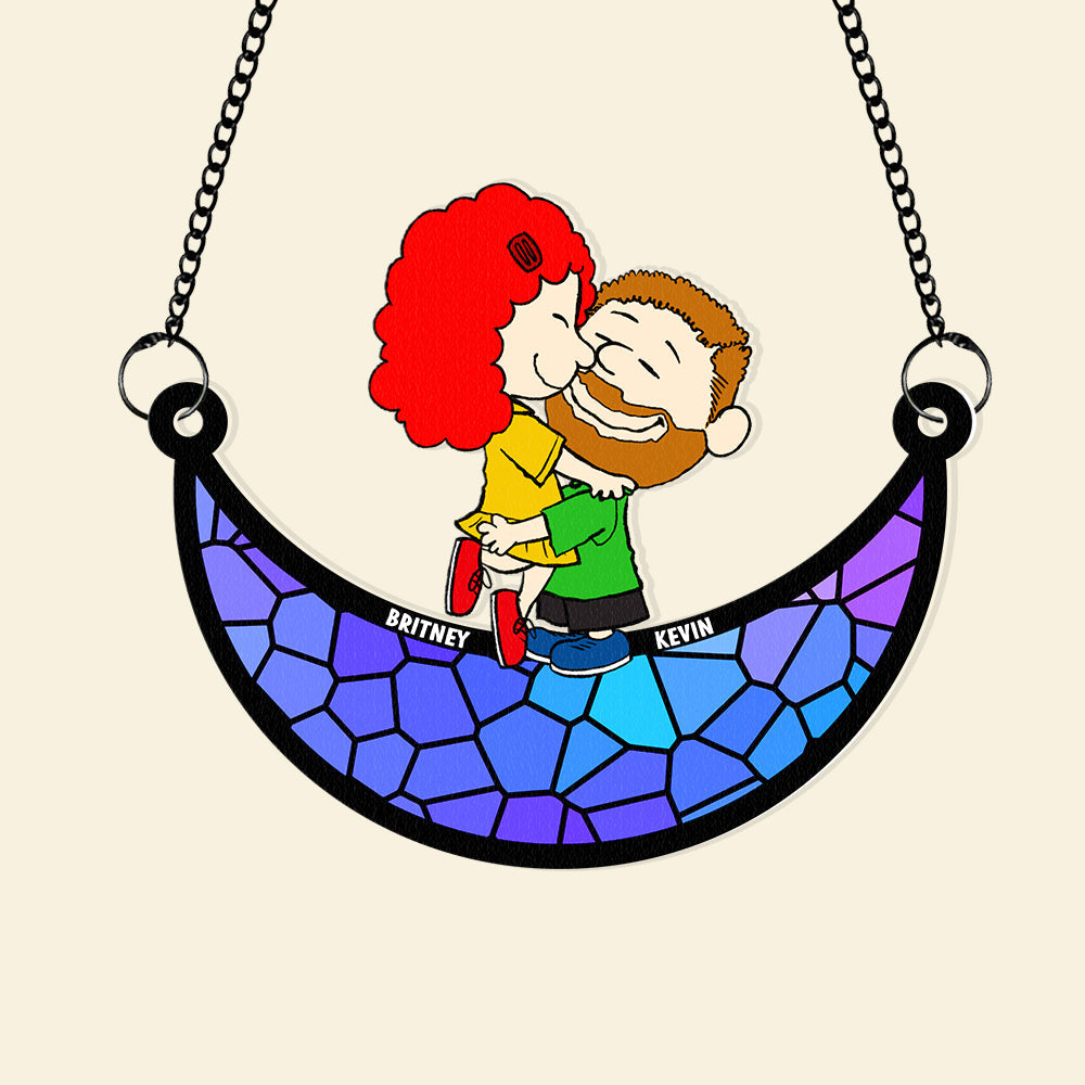 Personalized Gifts For Couple Suncatcher Ornament 05ACDT200125HG - Image 5