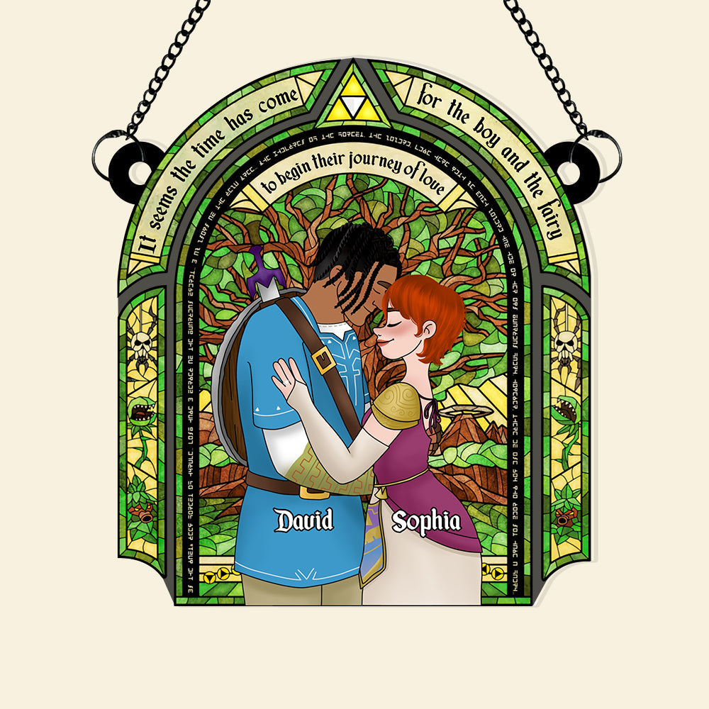 Personalized Gifts For Couple Suncatcher Ornament 06TGDT221124HG - Image 7