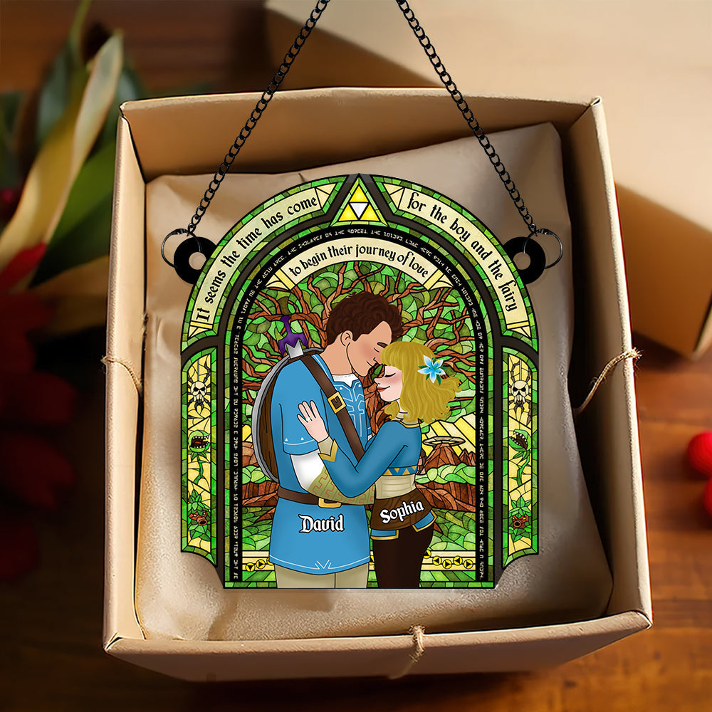 Personalized Gifts For Couple Suncatcher Ornament 06TGDT221124HG - Image 3