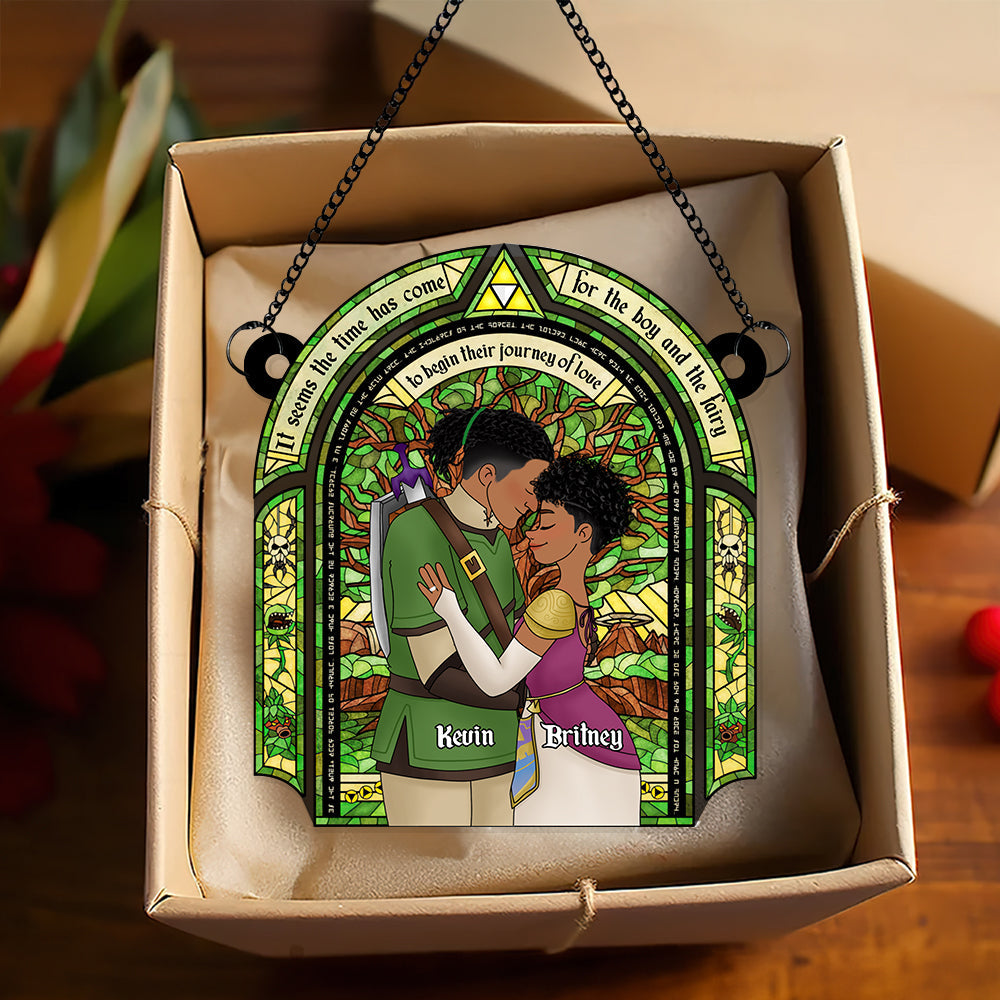 Personalized Gifts For Couple Suncatcher Ornament 06TGDT221124HG - Image 4