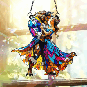 Personalized Gifts For Couple Suncatcher Ornament, Fairy Tale Romantic 06TGPU090725