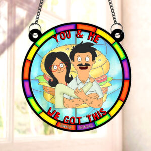 Alternative view of Personalized Gifts For Couple Suncatcher Ornament You & Me We Got This 01NAQN080225HG