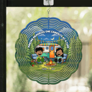 Alternative view of Personalized Gifts For Couple Wind Spinner 04xqpu130125pa Making Memories One Campsite At A Time