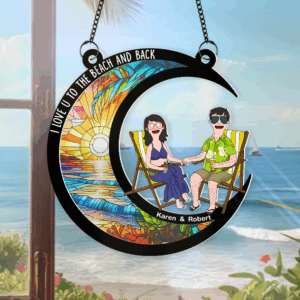 Alternative view of Personalized Gifts For Couple Window Hanging Suncatcher Ornament 03topu110225hg