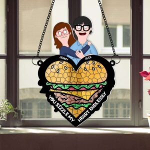 Personalized Gifts For Couple Window Hanging Suncatcher Ornament 04OHMH120225HG