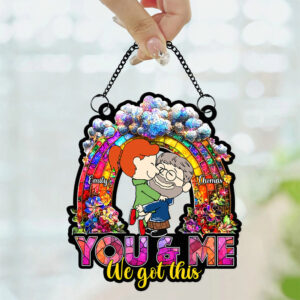 Alternative view of Personalized Gifts For Couples Acrylic Suncatcher Rainbow Flower 02XQQN041224HG