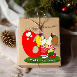 Personalized Gifts For Couples, Kissing Couple Acrylic Ornament 04OHLU271124HG