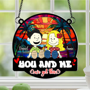 Alternative view of Personalized Gifts For Couples Suncatcher Ornament Couple Enjoying Summer 01TOLU150125PA