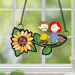 Alternative view of Personalized Gifts For Couples Suncatcher Ornament You're My Sunshine 05KALU201224DA