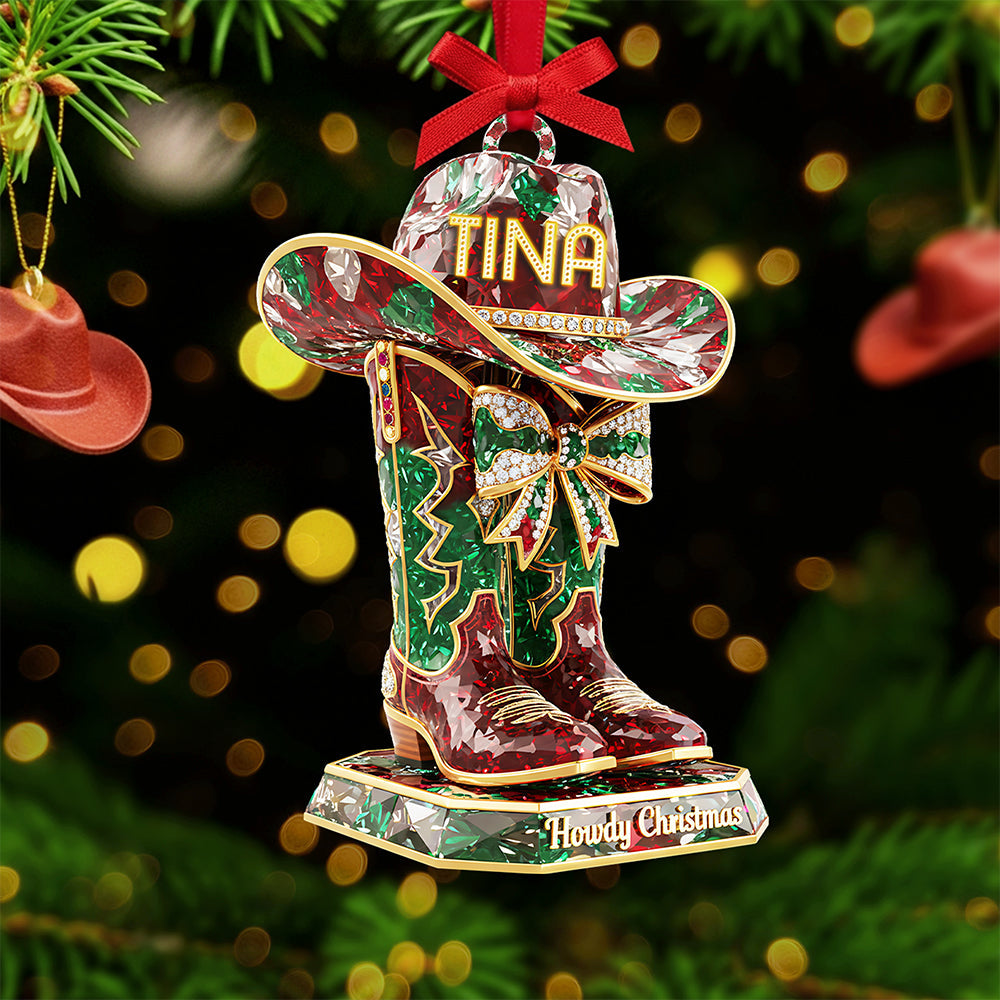 Personalized Gifts For Cowboy Christmas Ornament 04kita220925 - Image 3