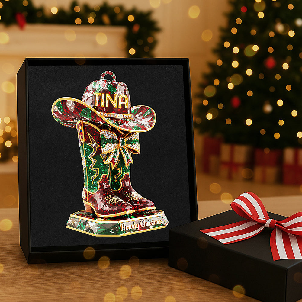 Personalized Gifts For Cowboy Christmas Ornament 04kita220925 - Image 4