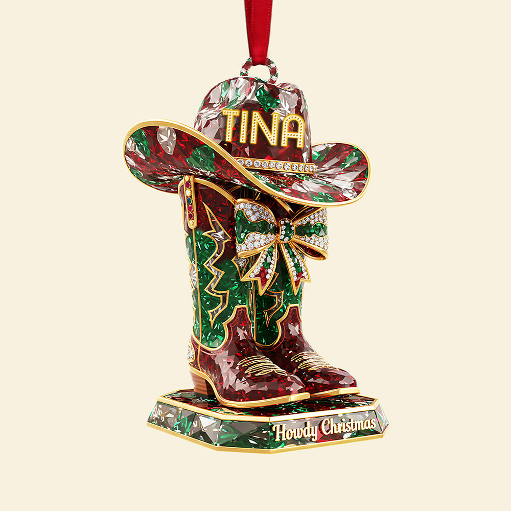Personalized Gifts For Cowboy Christmas Ornament 04kita220925 - Image 5