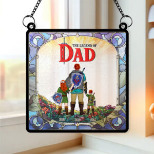 Personalized Gifts For Dad Suncatcher Ornament 011KAMH250424HG