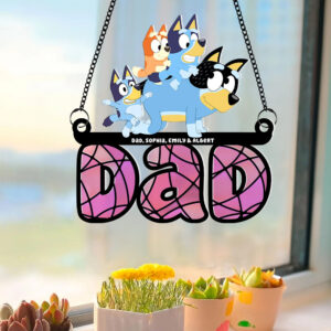 Alternative view of Personalized Gifts For Dad Suncatcher Ornament 02OHPU040524