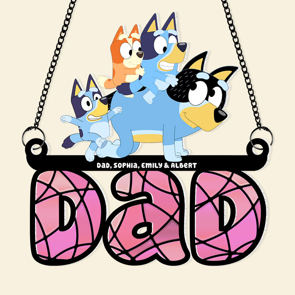 Personalized Gifts For Dad Suncatcher Ornament 02OHPU040524 - Image 4