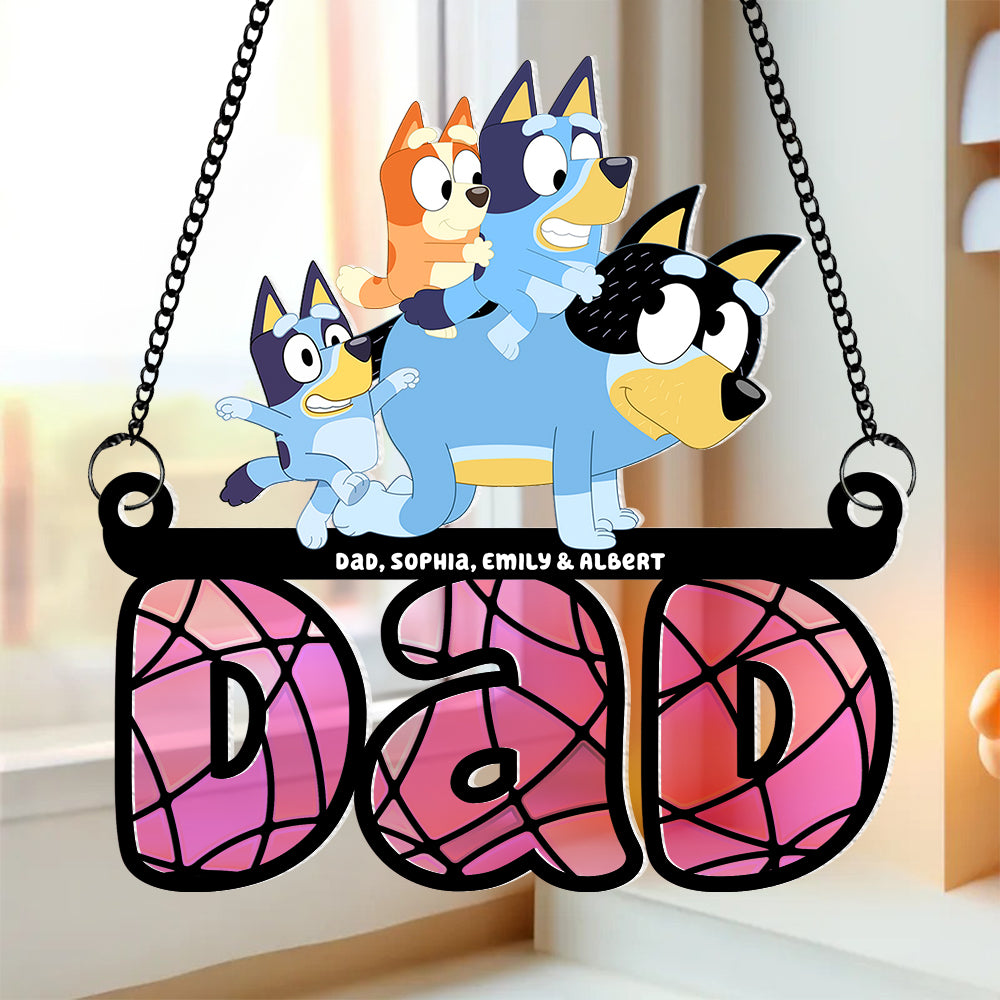 Personalized Gifts For Dad Suncatcher Ornament 02OHPU040524