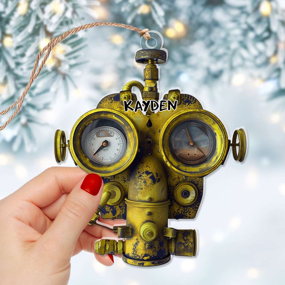 Personalized Gifts For Diving Lovers, Scuba Diving Acrylic Ornament 01OHLU201124 - Image 3