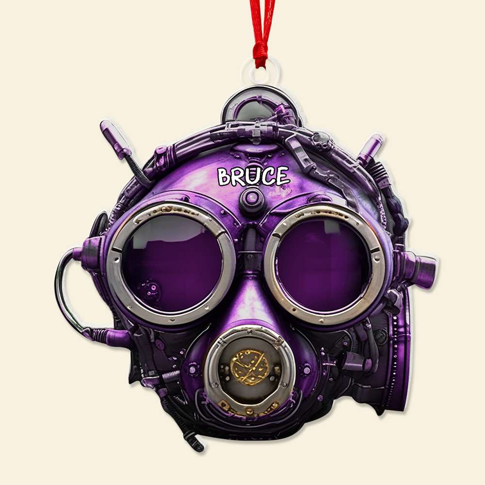 Personalized Gifts For Diving Lovers, Scuba Diving Acrylic Ornament 01OHLU201124 - Image 5