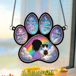 Alternative view of Personalized Gifts For Dog Lover Window Hanging Suncatcher Ornament 02XQMH270325HG