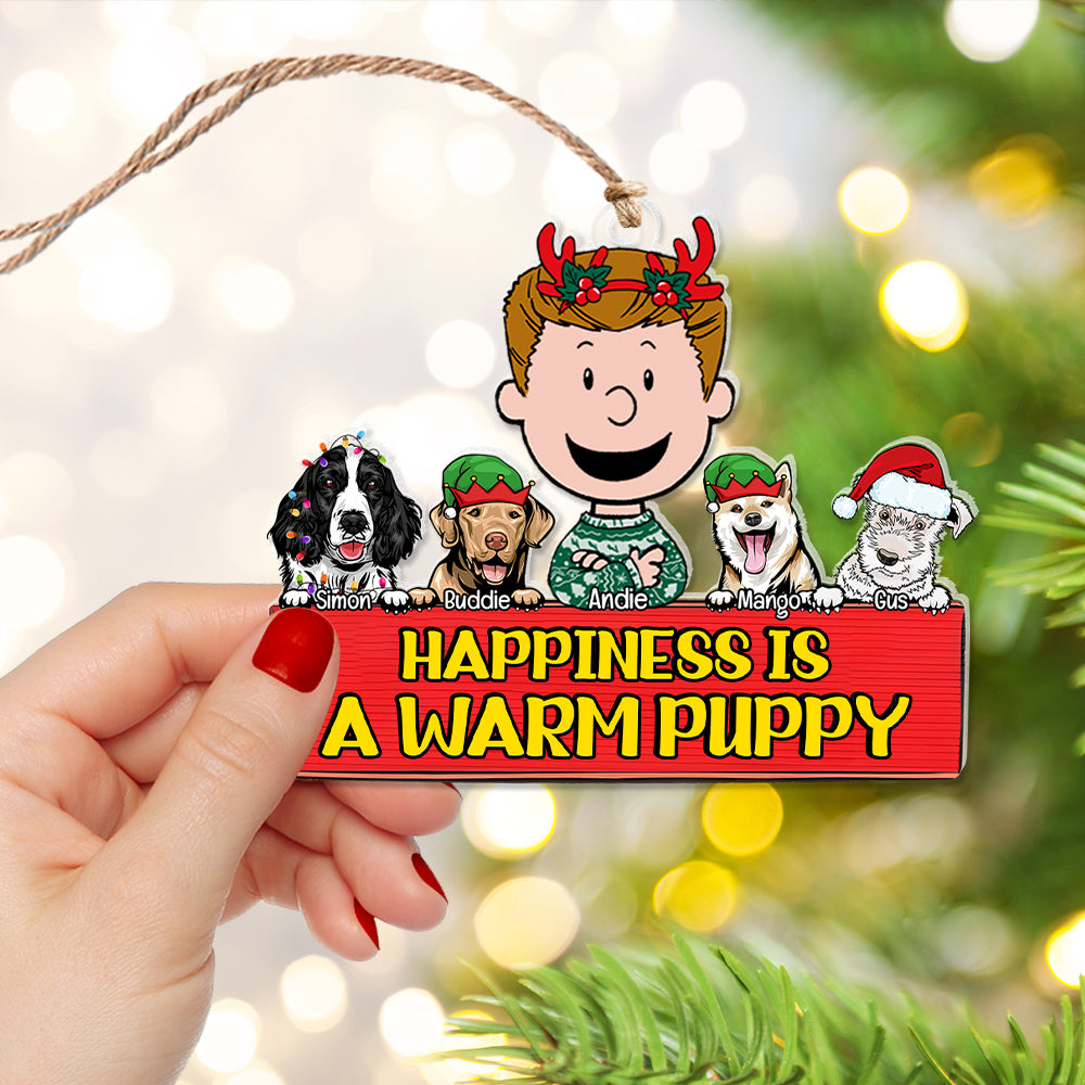 Personalized Gifts For Dog Lovers Christmas Acrylic Ornament 03OHLU271124HG - Image 3