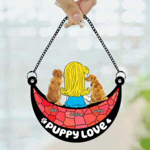 Alternative view of Personalized Gifts For Dog Lovers Suncatcher Ornament 03ohqn060125hg