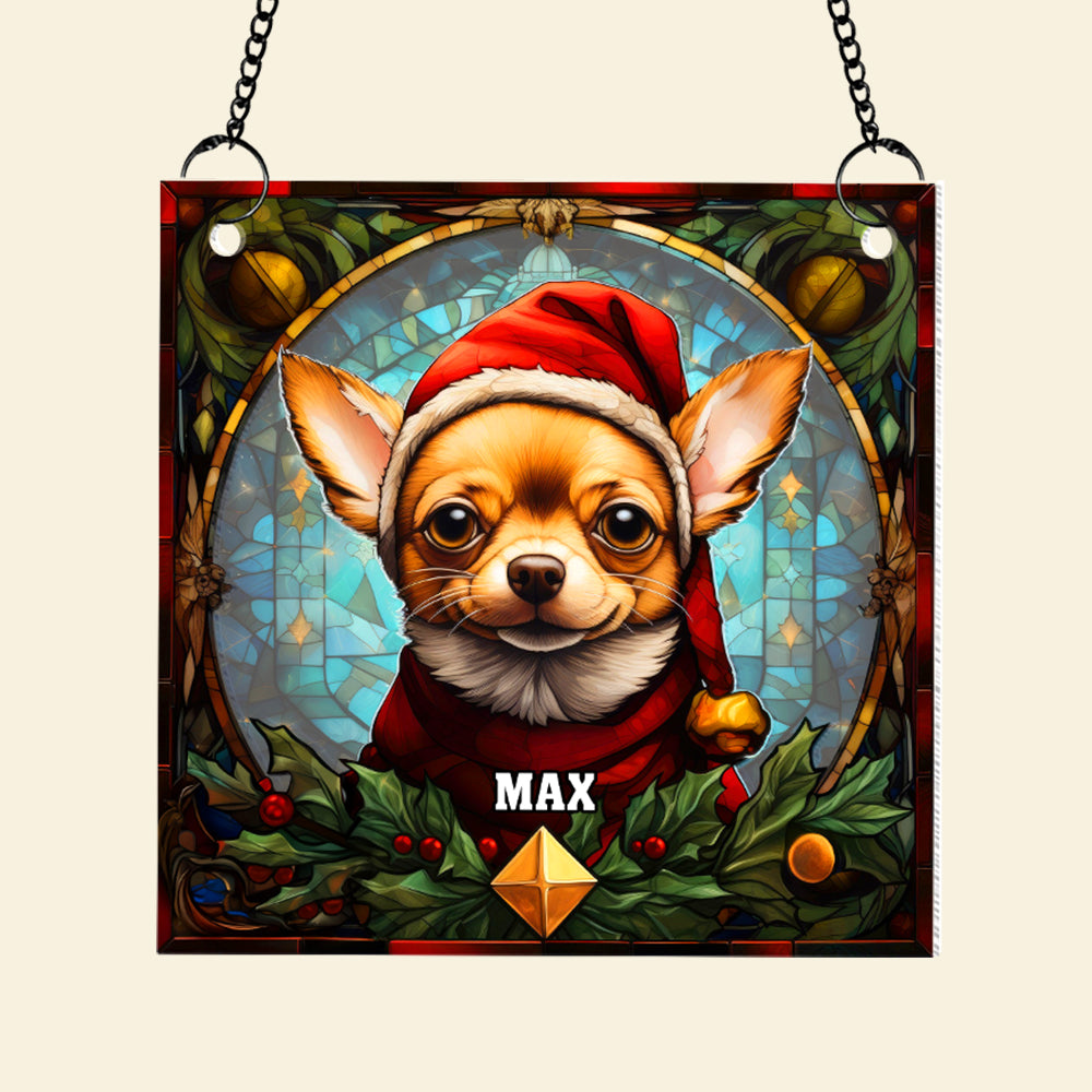 Personalized Gifts For Dog Lovers Suncatcher Ornament 05hutn090924 Chihuahua - Image 7