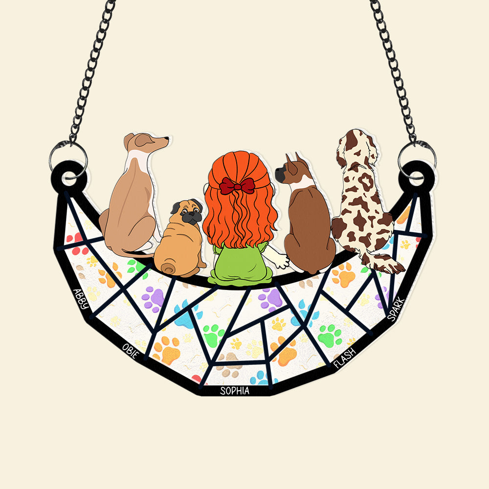 Personalized Gifts For Dog Lovers Window Hanging Suncatcher Ornament 02kaqn180225hg - Image 4