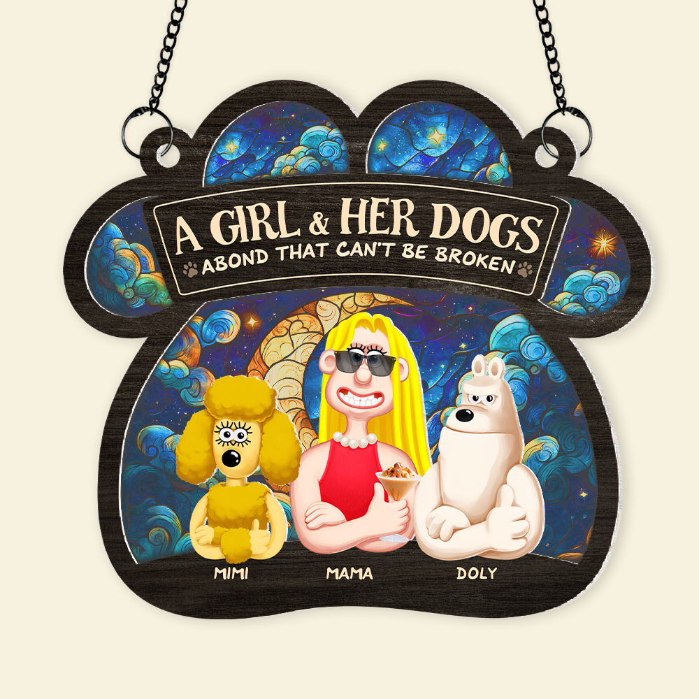 Personalized Gifts For Dog Lovers Window Hanging Suncatcher Ornament 03xqpu030325pa - Image 5