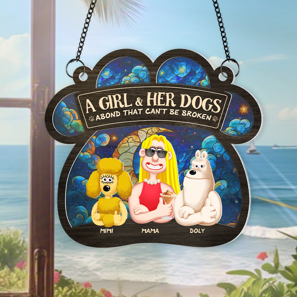 Personalized Gifts For Dog Lovers Window Hanging Suncatcher Ornament 03xqpu030325pa - Image 4
