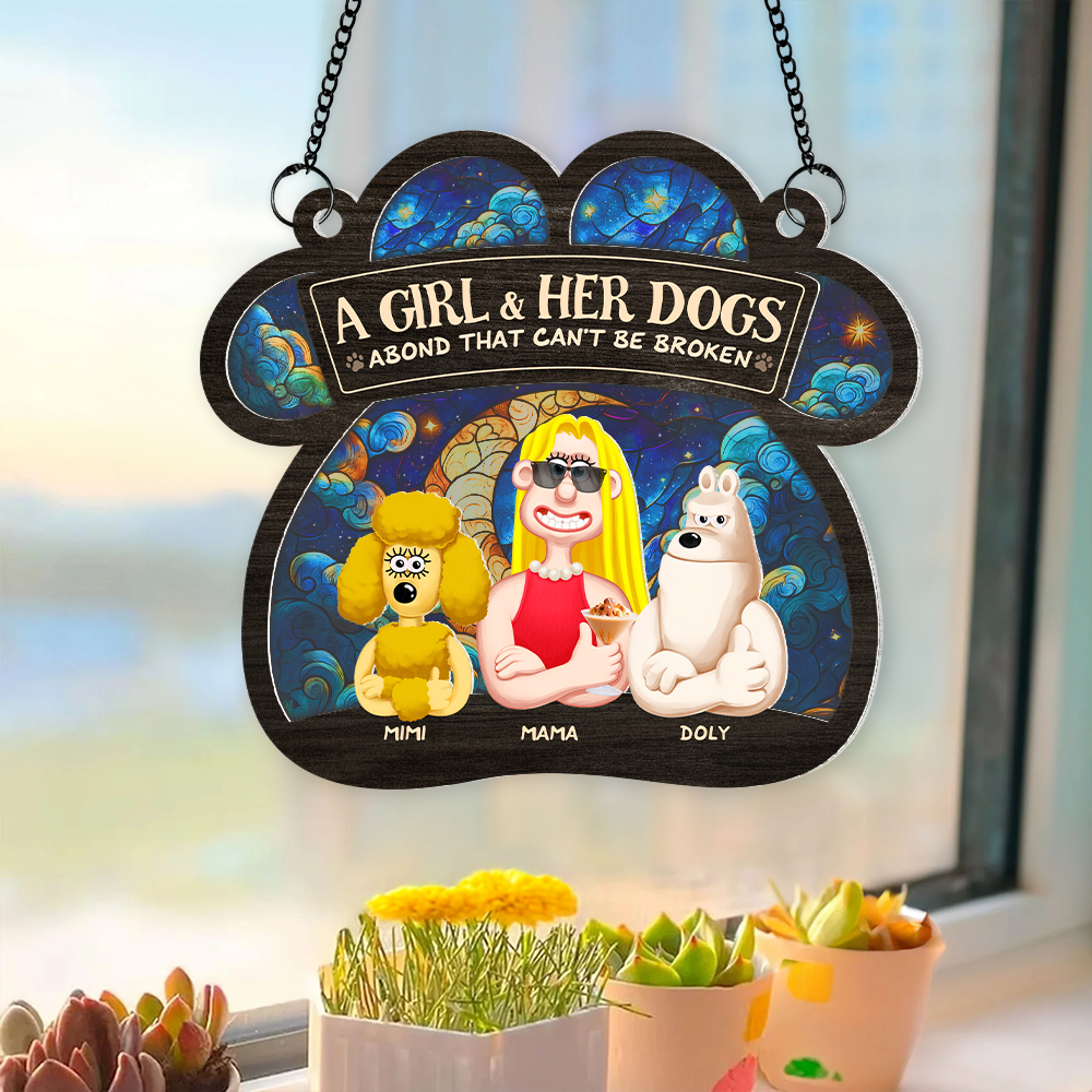 Personalized Gifts For Dog Lovers Window Hanging Suncatcher Ornament 03xqpu030325pa - Image 3